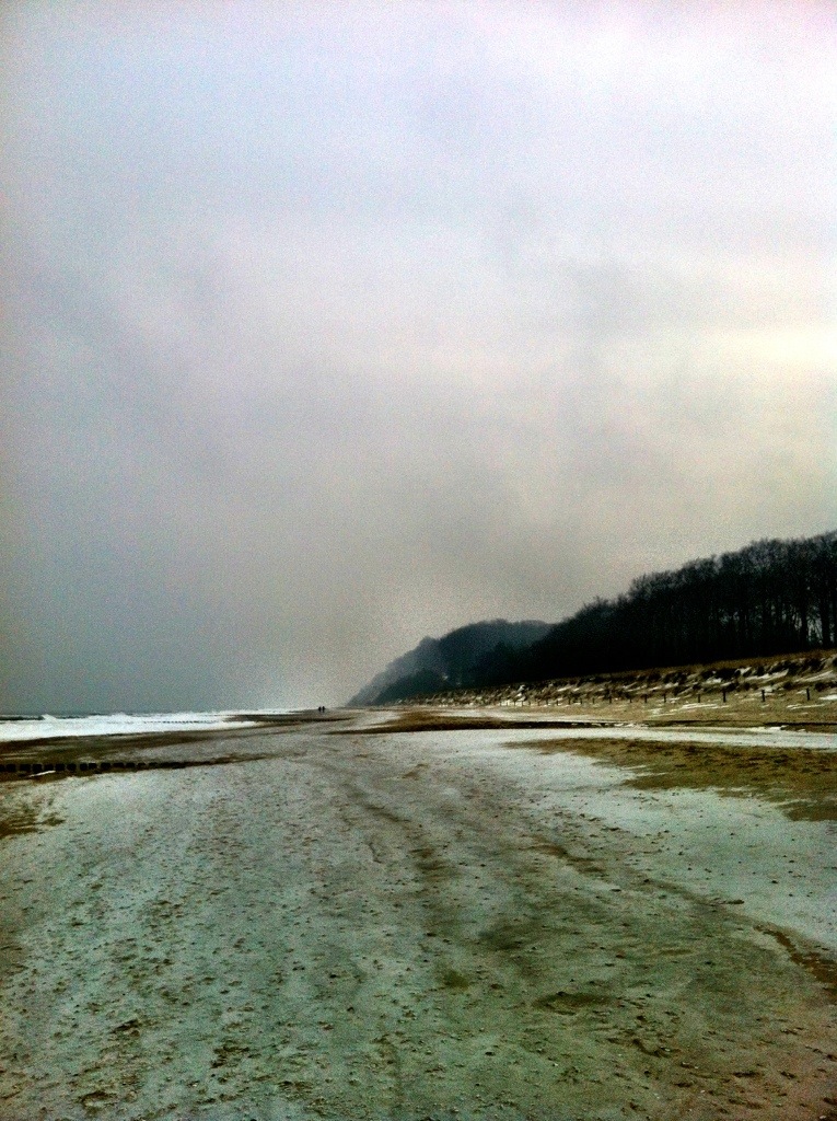 Baltic beach in winter
