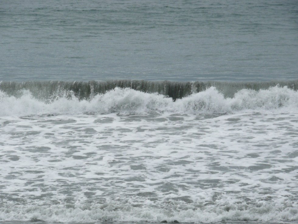 Waves on a Canadian beach